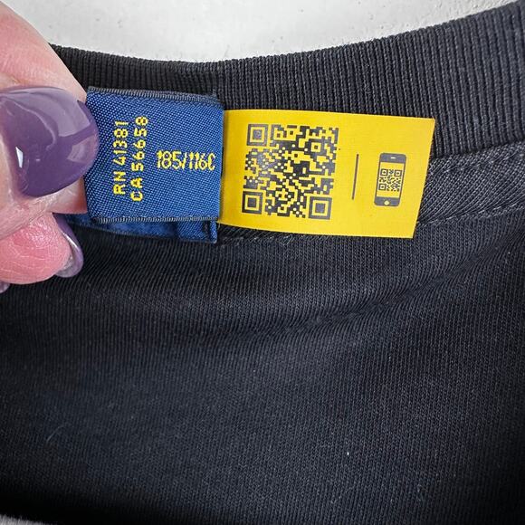 Polo Ralph Lauren Soft Cotton Short Sleeve T-Shirt Mulit Color Pony 3XB Black - Picture 8 of 12